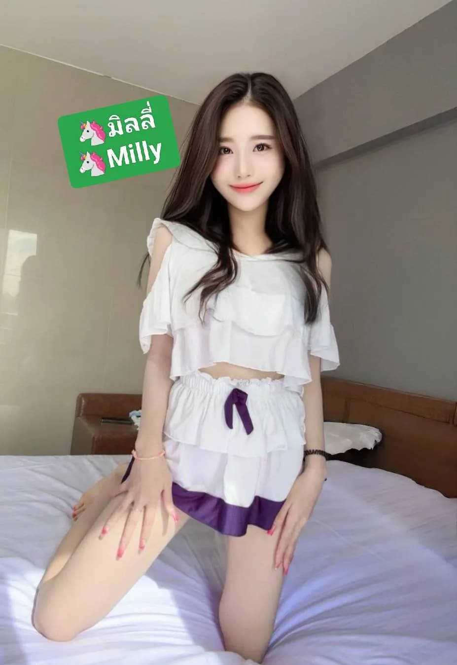 🦄มิลลี่ Milly🦄 💕BNK88💕 สวยขาวออร่า ตัวเล็กกน่ารัก บางกร๊อบกรอบ งานดีย์ไม่มีรอยสัก แท้ทั้งตัว 🥪งานเดี่ยว/คู่ Solo/Sanwich🥪